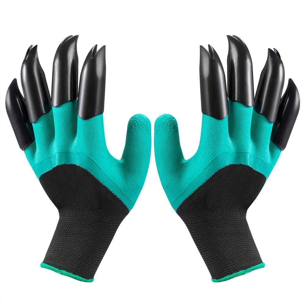 Gardening Digging Planting Pruning Tools Lawn Care 8 Claws Garden Genie Gloves 
