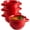 Red, variant on Kook Soup Bowls Crocks with Handles, 18 oz, Set of 4, Red