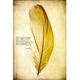 thumbnail image 2 of Malek, Honey 11x14 White Modern Wood Framed Museum Art Print Titled - Feather in Color IV, 2 of 4