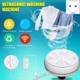 thumbnail image 2 of 3 In 1 Mini Washing Machine Portable Ultrasonic Dishwasher With Usb Powered For Personal Laundry Camping Rv Trip Eu Plug, 2 of 5