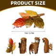 thumbnail image 3 of Bradem Fall Leaves Hair Clips&nbsp;- Autumn Non-Slip Colored Enamel Jaw Clamp, Thanksgiving Accessories (Women & Girls), 3 of 9