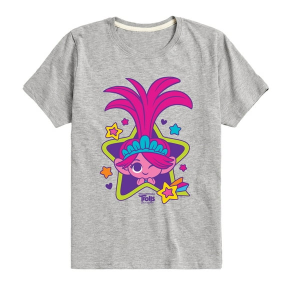 Trolls - Band Together - Poppy Stars - Toddler and Youth Short Sleeve Graphic T-Shirt