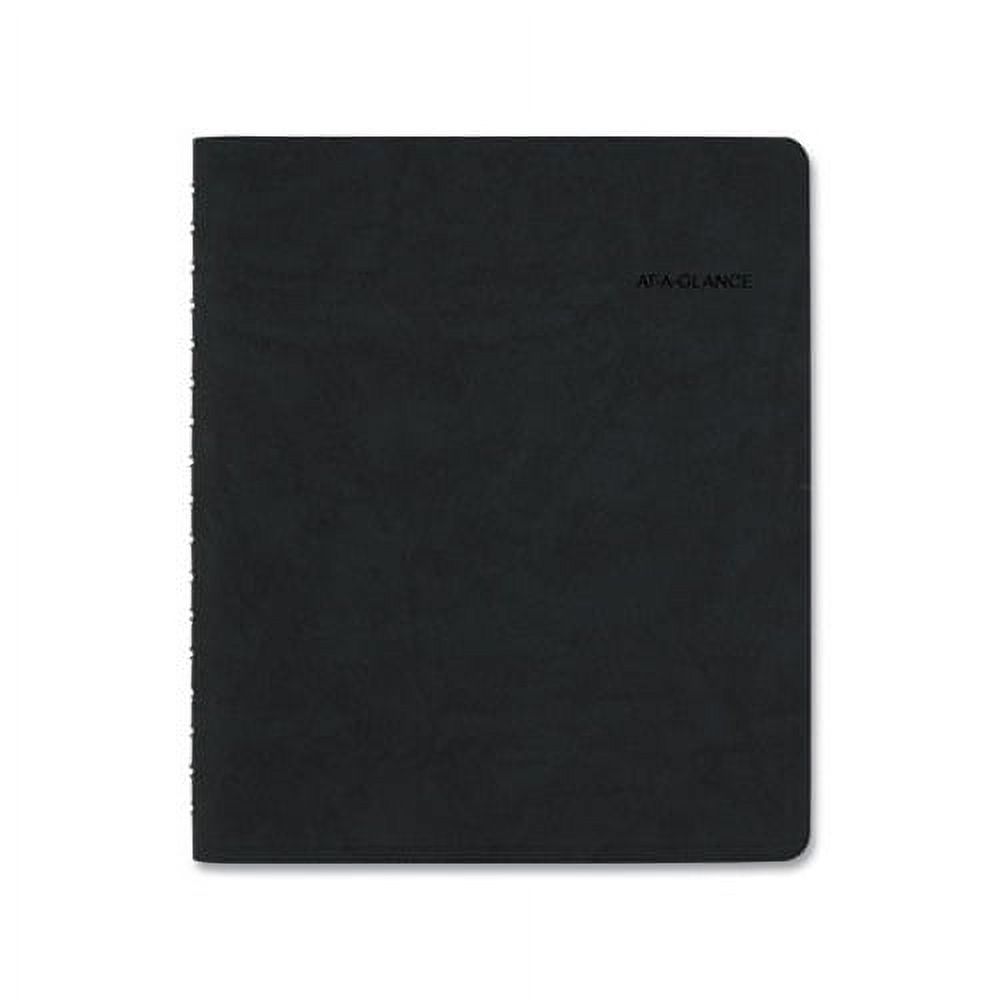 The Action Planner Daily Appointment Book 8.75 x 6.5, Black, 2022