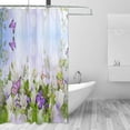 thumbnail image 2 of Coolnut Butterfly Wildflower Shower Curtain for Bathroom Waterproof Fabric Shower Curtains Bathtub Curtain with 12 Hooks, 60 x 72 Inch for Bath Hotel Room Home Decor, 2 of 6