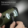 thumbnail image 4 of Solar Powered Hand Crank Flashlight Emergency LED Flashlight Survival Flashlight  Carbiner Flashlight For Outdoor Sports, 4 of 8