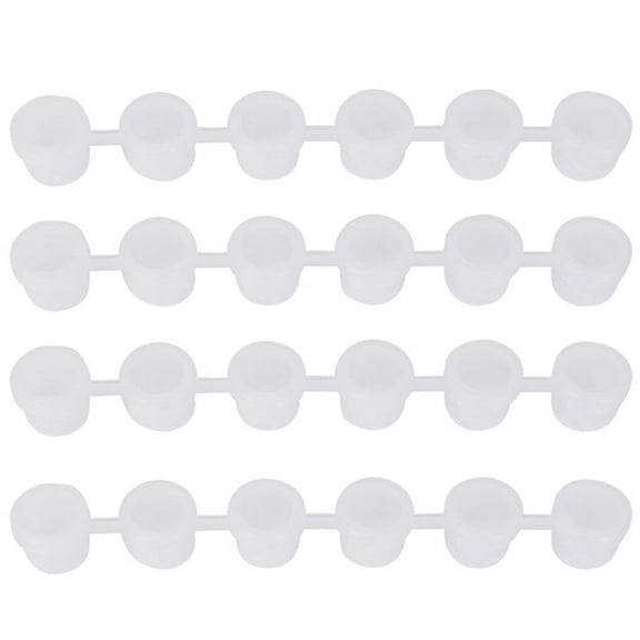 50 Strips Empty Paint Cup Pots Clear Storage Containers Mini Painting Pot 3Ml/ 0.1 Oz