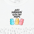 thumbnail image 4 of Inktastic Easter Just Hangin' with My Peeps Girls Baby Dress, 4 of 5