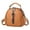 Brown, variant on Small Top Handle Purse for Women Crossbody Satchel Handbag Barrel Bag Travel Shoulder Tote