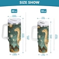 thumbnail image 6 of Yayeee 30oz Stainless Steel Tumbler with Straw and Handle Double-Wall Insulated Travel Water Bottle, Dinosaur with Stars, 6 of 8