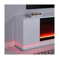 thumbnail image 6 of Lilola Home Clay White Finish TV Stand with Fireplace and Speaker, 6 of 6