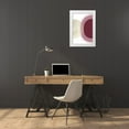 thumbnail image 3 of Urban Epiphany 23x32 White Modern Wood Framed Museum Art Print Titled - Abstract Minimalist Burgundy Gold 1, 3 of 4
