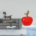 thumbnail image 2 of Elegante Escultura De Caballo Y Figura Para Decoración Del Hogar Y La Oficina. Adorno único De Caballo De Pie Y Fruta Para Sala De Estar, Estudio, Estantería Y Cafetería., 2 of 8
