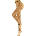 thumbnail image 3 of Aiihoo Women's Fishnet Pants Mesh Hollow See Through Stockings Leggings Trousers Underwear Black D One Size, 3 of 7