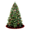 thumbnail image 6 of Wadada 30 Inch Christmas Tree Skirt Large Double Layer Buffalo Plaid Check Xmas Tree Decoration Merry Christmas Tree Skirt Mat Decor for Winter Holiday Party Christmas Decoration(Red Black), 6 of 7
