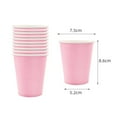 thumbnail image 4 of 10/20/30/50/100pcs Disposable Paper Cups Solid Color Paper Cups For Water DIY Birthday Wedding Party Picnic BBQ Travel and More, 4 of 9
