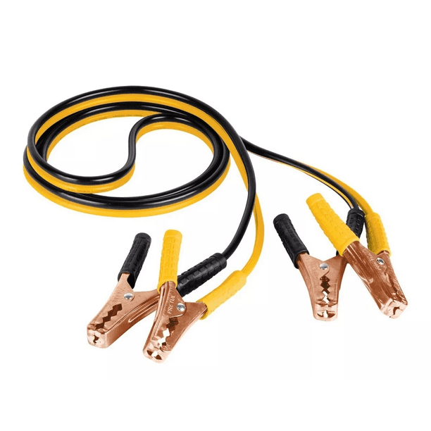 Juego De Cables Para Pasar Corriente Cal 10 2.5 Mt 125 Amp AMARILLO/NEGRO