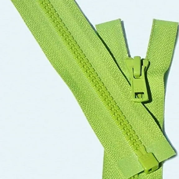 24" Vislon Zipper ~ YKK #5 Molded Plastic ~ Separating -536 Spring Green (3 Zippers / Pack)