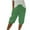 07# Green, variant on HKYNLAG Linen Shorts for Women 2026 Drawstring High Waist Knee Length Bermuda Short Loose Comfy Casual Summer Shorts with Pocket Dark Green L