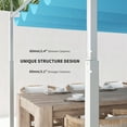 thumbnail image 4 of Outsunny 10' x 10' Retractable Pergola with Magnetic Fixture, UPF30+ Patio Pergola, Blue, 4 of 9