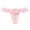 Pink, variant on Thongs for Women Micro Underpant Black Sheer Thong Pearl Thongs for Women L