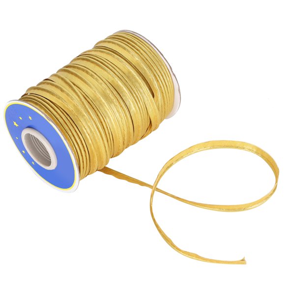 Sewing Braid, Consistent Color Edging Braid, Sewing Seaming Binding Stitching For Sewing Piping Hemming Clothing Making Silver,Gold