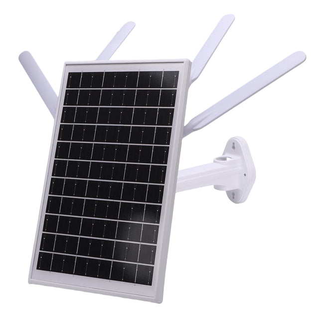 Enrutador Módem 4G LTE Con Energía Solar Con Extensor WiFi 6, Panel Solar De 12W, Batería De 18000 MAh, A Prueba De Agua IP66, Rango De 150 M, Ranura De Tarjeta SIM Para Acampar