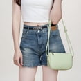 thumbnail image 6 of JVBTVB Women's Saddle Crossbody Bag Pebbled Faux Leather Lightweight Purse with Adjustable Strap for Daily Use Travel 7.9L x 4.7H x 2.4W inches, 6 of 9
