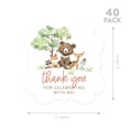 thumbnail image 5 of Koyal Wholesale Fancy Frame Kids Party Favor Thank You Tags with String, Woodland Animals Birthday Gift Tags, 5 of 5