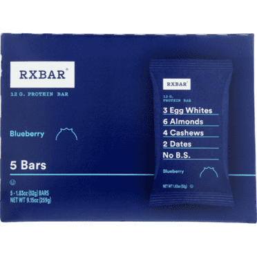 Rxbar Blueberry Protein Bar 5 Pack Case 1.8 oz