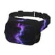 thumbnail image 2 of Fotbe Purple And Blue Nebula Cangurera Cuadrada con Estampado de Doble Capa, Bolsa de Cintura Ajustable Mini para Hombres y Mujeres, 2 of 9