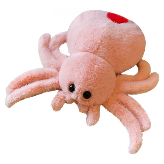 BESTSKY Plush Spider Stuffed Animal Toy, Soft 10 Inch Cute Halloween Plush Spider Stuffed Toys Decorations Cuddle Gift for Kids and Adults, Halloween Holiday Party Home Decor (Pink)