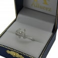 thumbnail image 4 of Double Horseshoe Diamond Ring in 14K White Gold (0.10ct), 4 of 4