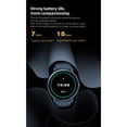thumbnail image 4 of Smart Wearable Watch round Bluetooth Step Clock Movement Unisex Touchscreen Silicone Strap Fitness Tracker with Heart Rate Blood Pressure Monitor, 米黄, 4 of 10