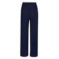 thumbnail image 5 of iHPH7 Wide Leg Pants Woman Drawstring Pants Women Loose Pants for Women Palazzo Pants for Women Lounge Pants Women Fall Fashion Fall Clothes Navy S, 5 of 9