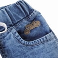 thumbnail image 2 of chopper club Boys Jeans - Elastic Waist with Drawstrings Stretchable Denim Pants in Slim Fit 38, 2 of 3