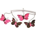 thumbnail image 2 of Bacati - Butterflies Pink/Chocolate Musical Baby Crib Mobile, 2 of 2