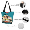 thumbnail image 5 of Kdxio I Love Sushi Women Reusable Grocery Bags Foldable Ripstop,Reusable Shopping Bags for Shopping,Gym,Gift, 5 of 7