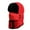 Red, variant on Winter Balaclava Hat for Men Women, Thermal Face Ski for Cold Weather, Windproof Ear Neck Protection for Outdoor Sports(Black)