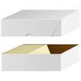 thumbnail image 3 of White Business Card Folding Box - Thick and Sturdy Cardboard Boxes for Storage Containers Packaging Holder and Organizer - 200 per Carton - 7 x 3 1/2 x 2, 3 of 6