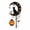 A, variant on Leutsin Solar Halloween Cat & Pumpkin Moon Garden Stake Light, Metal Black Cat on Crescent Moon with Hanging Pumpkin Lantern, Waterproof Outdoor Decoration