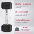 thumbnail image 4 of Juego De 2 Mancuernas Hexagonales Altera BRS De Acero 8 Lbs, 4 of 6