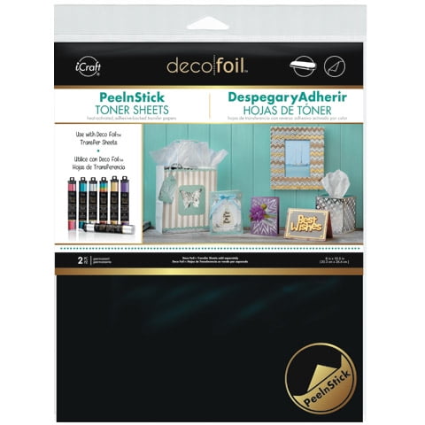 Deco Foil Peel N Stick Toner Sheets 8"X10" 2/Pkg