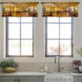 thumbnail image 3 of LALILO Kitchen Curtain Valance Saint Russia Golden Room State Rod Pocket Window Curtain 52"x 18" Set of 2, 3 of 5