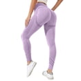thumbnail image 5 of Leggings for Women BWASD High Waisted Tummy Control Lifting Seamless Soft Workout Outdoor Joggers Pants Light Violet S-XL Gym Athletic Yoga Lounge Daily, 5 of 8