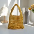 thumbnail image 7 of Btomtd Swim Bag,Beach Bags For Women,Candy Color Rope Handbag Hand-woven Bag Women's Hollow Mesh Bag Beach Vacation, 7 of 7