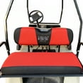 thumbnail image 6 of 10L0L Golf Cart Seat Cover Fits EZGO Yamaha Club Car Precedent DS Rear Seat Golf Cart Accessories - Red Black (XS), 6 of 7