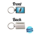 thumbnail image 4 of Feather Pretty Metal Rectangle Keychain, 4 of 7