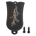 thumbnail image 2 of Guitar Truss Rod Cover, Iron Plum Blossom Pattern Bell Shape 2 Holes Electric Guitar Truss Rod Cover Decorative Parts, 2 of 8