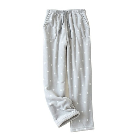 

Women Warm Fleece Lounge Pants Sleepwear Bottoms Winter Plush Fluffy Pajama Pants with Pockets