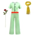 thumbnail image 3 of Disfraz de Cosplay de la película El Principito para niños, uniforme verde, traje para niños, para Halloween, carnaval, actuación en el escenario, 3 of 5